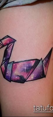 Fotó origami tetoválásról (Tattoo origami példa) (érték) - példa rajz - 024