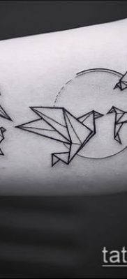 Fotó origami tetoválásról (Tattoo origami példa) (érték) - példa rajz - 029