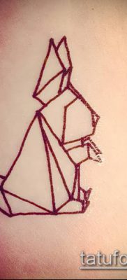 Fotó origami tetoválásról (Tattoo origami példa) (érték) - példa rajz - 032