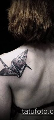 Fotó origami tetoválásról (Tattoo origami példa) (érték) - példa rajz - 033