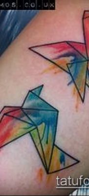 Fotó origami tetoválásról (Tattoo origami példa) (érték) - példa rajz - 035