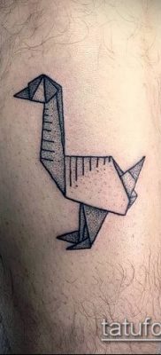 Fotó origami tetoválásról (Tattoo origami példa) (érték) - példa rajz - 036