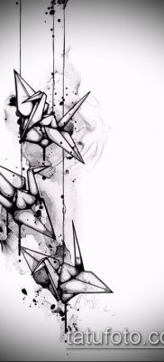 Fotó origami tetoválásról (Tattoo origami példa) (érték) - példa rajz - 043