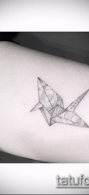 Fotó origami tetoválásról (Tattoo origami példa) (érték) - példa rajz - 044