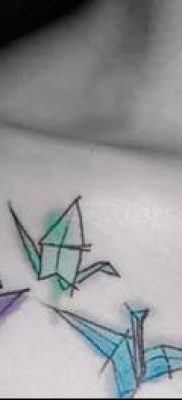 Fotó origami tetoválásról (Tattoo origami példa) (érték) - példa rajz - 045