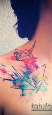 Fotó origami tetoválásról (Tattoo origami példa) (érték) - példa rajz - 046