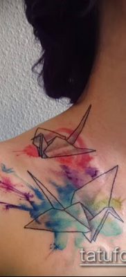 Fotó origami tetoválásról (Tattoo origami példa) (érték) - példa rajz - 048
