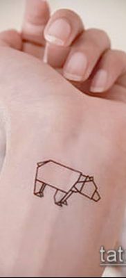 Fotó origami tetoválásról (Tattoo origami példa) (érték) - példa rajz - 052