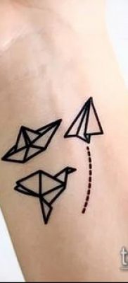 Fotó origami tetoválásról (Tattoo origami példa) (érték) - példa rajz - 059