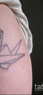 Fotó origami tetoválásról (Tattoo origami példa) (érték) - példa rajz - 064