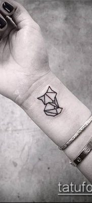 Fotó origami tetoválásról (Tattoo origami példa) (érték) - példa rajz - 066