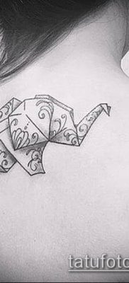 Fotó origami tetoválásról (Tattoo origami példa) (érték) - példa egy rajzra - 072