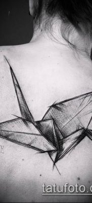 Fotó origami tetoválásról (Tattoo origami példa) (érték) - példa egy rajzra - 073