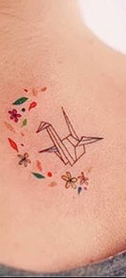 Fotó origami tetoválásról (Tattoo origami példa) (érték) - példa rajz - 074