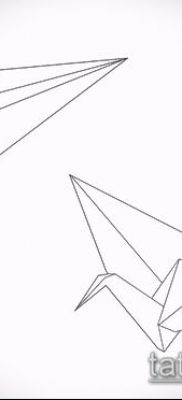 Fotó origami tetoválásról (Tattoo origami példa) (érték) - példa rajz - 076