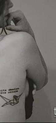 Fotó origami tetoválásról (Tattoo origami példa) (érték) - példa rajz - 077