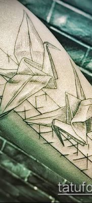 Fotó origami tetoválásról (Tattoo origami példa) (érték) - példa egy rajzra - 078