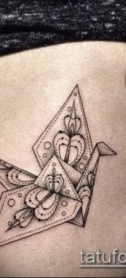 Fotó origami tetoválásról (Tattoo origami példa) (érték) - példa rajz - 080