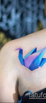 Fotó origami tetoválásról (Tattoo origami példa) (érték) - példa rajz - 085