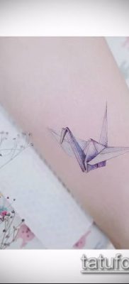 Fotó origami tetoválásról (Tattoo origami példa) (érték) - példa rajz - 087