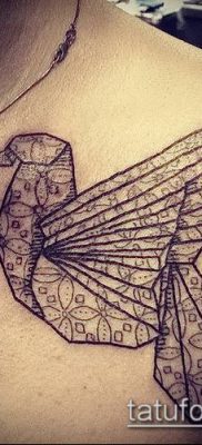 Fotó origami tetoválásról (Tattoo origami példa) (érték) - példa rajz - 089