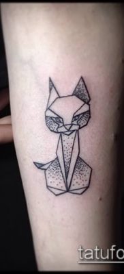 Fotó origami tetoválásról (Tattoo origami példa) (érték) - példa rajz - 090