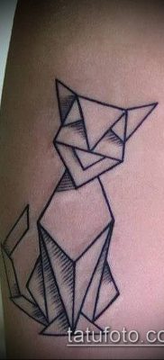 Fotó origami tetoválásról (Tattoo origami példa) (érték) - példa rajz - 091