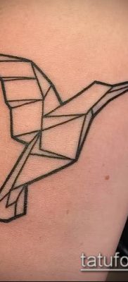 Fotó origami tetoválásról (Tattoo origami példa) (érték) - példa egy rajzra - 092