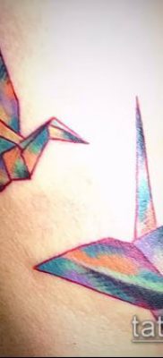Fotó origami tetoválásról (Tattoo origami példa) (érték) - példa rajz - 093