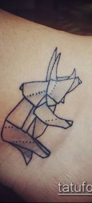 Fotó origami tetoválásról (Tattoo origami példa) (érték) - példa rajz - 094