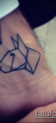 Fotó origami tetoválásról (Tattoo origami példa) (érték) - példa rajz - 095
