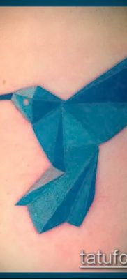 Fotó origami tetoválásról (Tattoo origami példa) (érték) - példa rajz - 096