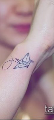 Fotó origami tetoválásról (Tattoo origami példa) (érték) - példa rajz - 097