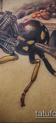 Fotó rovar darázs tetoválásról - mehendi - 12062017 - példa - 014 Tatu darázs rovar