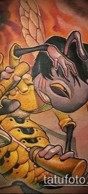 Fotó rovar darázs tetoválásról - mehendi - 12062017 - példa - 031 Tatu darázs rovar