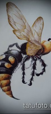 Fotó rovar darázs tetoválásról - mehendi - 12062017 - példa - 033 Tatu darázs rovar