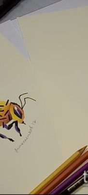 Fotó rovar darázs tetoválásról - mehendi - 12062017 - példa - 034 Tatu darázs rovar