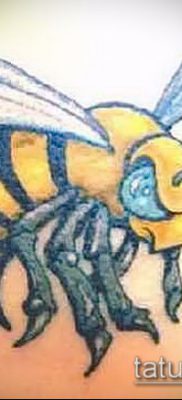 Fotó rovar darázs tetoválásról - mehendi - 12062017 - példa - 040 Tatu darázs rovar