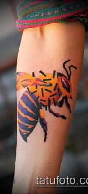 Fotó rovar darázs tetoválásról - mehendi - 12062017 - példa - 042 Tatu darázs rovar