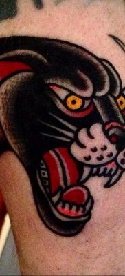 Fotó a párduc vigyor tetoválás rajzáról 2020.02.05. №115 -párduc vigyoros tetoválás