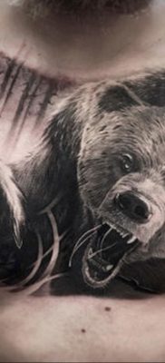 Fénykép rajzos tetováló vigyormedvéről 2020.02.02. №014 -tetováló vigyormedve-