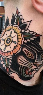 Fotó a párduc vigyor tetoválás rajzáról 2020.02.05. №110 -párduc vigyor tetoválás -