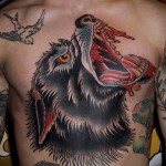 tetoválás farkas vigyor 123