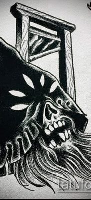 fotó hóhér tetoválásról (jelentése) - példa egy érdekes tetoválórajzra - 010