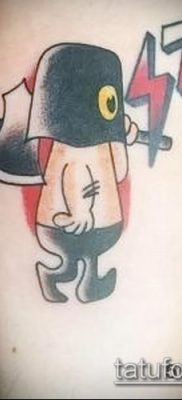 fotó hóhér tetoválásról (jelentése) - példa egy érdekes tetoválási rajzra - 002