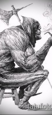 fotó hóhér tetoválásról (jelentése) - példa egy érdekes tetoválórajzra - 017