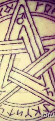 fotó egy pentacle tetoválásról, 2018. 06. 20. №116 - tetováló pentacle -