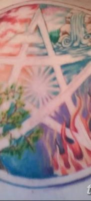 fotó egy pentacle tetoválásról, kelt 2018. 06. 20. №108 - tetováló pentacle -