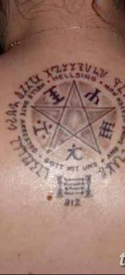 fotó egy pentacle tetoválásról, 2018. 06. 20. №023 - tetováló pentacle -