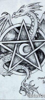fotó egy pentacle tetoválásról, 2018. 06. 20. №036 - tetováló pentacle -